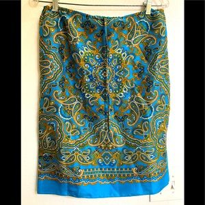 Silk Paisley Skirt